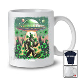 Personalized Custom Name Bigfoot Leprechaun UFO; Joyful St. Patrick's Day Stolen Bigfoot Shamrock T-Shirt