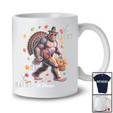 Personalized Custom Name Bigfoot Pilgrim With Turkey Pumpkin; Amazing Thanksgiving Fall Leaves T-Shirt