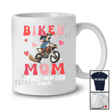 Personalized Custom Name Biker Mom Coolest Mom Ever; Joyful Mother's Day Motorcycle; Family T-Shirt