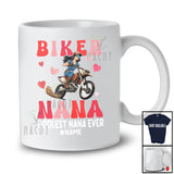 Personalized Custom Name Biker Nana Coolest Nana Ever; Joyful Mother's Day Motorcycle; Family T-Shirt