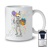Personalized Custom Name Birthday Party Skeleton; Adorable Halloween Costume Family Group T-Shirt
