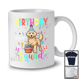 Personalized Custom Name Birthday Squad; Lovely Golden Retriever Owner; Birthday Cake T-Shirt