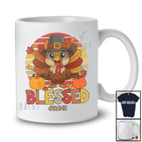 Personalized Custom Name Blessed With Turkey; Awesome Thanksgiving Turkey Vintage Retro T-Shirt