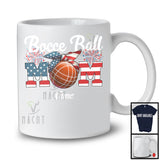 Personalized Custom Name Bocce Ball Mom, Proud 4th Of July USA Flag Headband, Patriotic Family T-Shirt