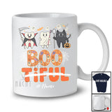 Personalized Custom Name Boo But Not Beautiful; Humorous Halloween Three Teeth Dental; Dentist T-Shirt