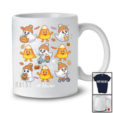 Personalized Custom Name Boo Candy Corn Collection; Adorable Halloween Fall Leaf Ghost T-Shirt