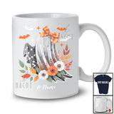 Personalized Custom Name Boo Ghost Floral Bow Tie; Adorable Halloween Women Girls Family T-Shirt