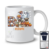 Personalized Custom Name Boo Horror Pug, Scary Halloween Costume Ghost Pumpkins T-Shirt