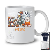 Personalized Custom Name Boo Horror Samoyed, Scary Halloween Costume Ghost Pumpkins T-Shirt