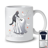 Personalized Custom Name Boo Hugging Black Cat; Lovely Halloween Animal Lover; Family Group T-Shirt