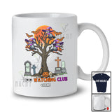 Personalized Custom Name Boo Watching Club; Scary Halloween Pigeon Witch On Tree; Bird Lover T-Shirt