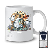 Personalized Custom Name Boo; Scary Halloween Moon Boo Ghost Bass Fish; Sea Animal Lover T-Shirt