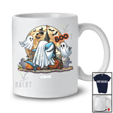 Personalized Custom Name Boo; Scary Halloween Moon Boo Ghost Shark; Sea Animal Lover T-Shirt