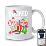 Personalized Custom Name Booked For The Christmas; Lovely Santa Book Nerd Librarian Teacher T-Shirt