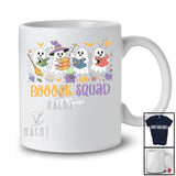 Personalized Custom Name Booook Squad; Happy Halloween Ghost Wizard Book; Teacher Librarian T-Shirt