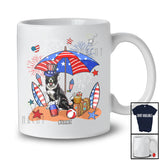 Personalized Custom Name Border Collie Relax Wait For 4th of July; Lovely US Flag Patriotic T-Shirt