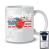 Personalized Custom Name Bowling Mom, Proud 4th Of July USA Flag Headband, Patriotic Family T-Shirt