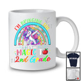 Personalized Custom Name Bringing The Magic To 2nd Grade, Lovely First Day Of School Unicorn, Rainbow T-Shirt