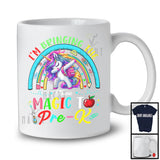 Personalized Custom Name Bringing The Magic To Pre-K, Lovely First Day Of School Unicorn, Rainbow T-Shirt