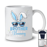 Personalized Custom Name Brother Bunny; Lovely Easter Bunny Face Sunglasses; Boys Men Family T-Shirt