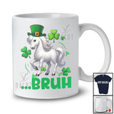 Personalized Custom Name Bruh Horse; Joyful St. Patrick's Day Horse Leprechaun Shamrocks T-Shirt