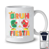 Personalized Custom Name Bruh Let's Fiesta; Joyful Cinco De Mayo Mexican Flag Sunglasses T-Shirt