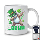 Personalized Custom Name Bruh Sloth; Joyful St. Patrick's Day Sloth Leprechaun Shamrocks T-Shirt