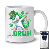 Personalized Custom Name Bruh Unicorn; Joyful St. Patrick's Day Dabbing Unicorn Shamrocks T-Shirt