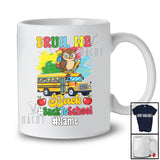 Personalized Custom Name Bruh We Back to School; Lovely Owl On School Bus; Students T-Shirt