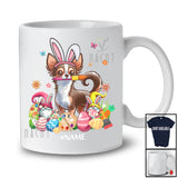Personalized Custom Name Bunny Chihuahua Painting Easter Eggs; Lovely Easter Family T-Shirt