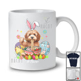 Personalized Custom Name Bunny Cockapoo Eating Ramen Noodles; Lovely Easter Eggs Japanese T-Shirt