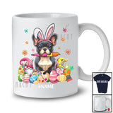 Personalized Custom Name Bunny French Bulldog Painting Easter Eggs; Lovely Easter Family T-Shirt