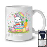 Personalized Custom Name Bunny In Broken Easter Egg; Lovely Easter Egg Hunting; Family T-Shirt