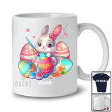 Personalized Custom Name Bunny Painting Easter Eggs; Lovely Easter Bunny Eggs Artist; Family T-Shirt