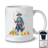 Personalized Custom Name Bunny Pirate Skeleton; Amazing Easter Egg Basket Hunt; Family T-Shirt