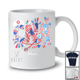 Personalized Custom Name CNA; Fantastic 4th Of July American Flag; Nurse Patriotic T-Shirt