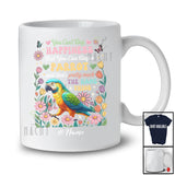Personalized Custom Name Can't Buy Happiness But Can Buy A Parrot; Lovely Floral Animal T-Shirt