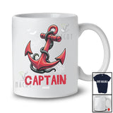 Personalized Custom Name Captain; Awesome Halloween Costume Anchor Cosplay; Family T-Shirt