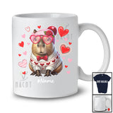 Personalized Custom Name Capybara Heart Sunglasses; Lovely Valentine Hearts; Family T-Shirt