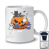 Personalized Custom Name Cat Boo Witch Inside Pumpkin; Lovely Halloween Cat Owner Family T-Shirt