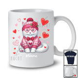 Personalized Custom Name Cat Heart Sunglasses; Lovely Valentine Hearts; Family T-Shirt