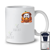 Personalized Custom Name Cat In Pumpkin Pocket; Lovely Thanksgiving Halloween T-Shirt