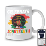 Personalized Custom Name Celebrate Juneteenth; Proud Afro Black African American Women; Family T-Shirt