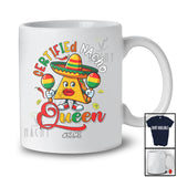Personalized Custom Name Certified Nacho Queen; Humorous Cinco De Mayo Mexican Food T-Shirt