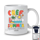 Personalized Custom Name Chef Summer Recharge; Proud Last Day Of School Low Battery T-Shirt