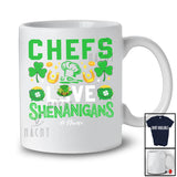 Personalized Custom Name Chefs Love Shenanigans; Proud St. Patrick's Day Chef Shamrock T-Shirt