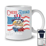Personalized Custom Name Chess Squad; Joyful 4th Of July Eagle Chess Player; Patriotic T-Shirt