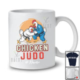 Personalized Custom Name Chicken Judo; Lovely Farmer Chicken Playing Judo Fighting T-Shirt