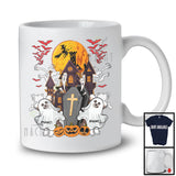 Personalized Custom Name Chinese Crested Dog Boo Ghost, Scary Halloween Pumpkins, Animal Lover T-Shirt