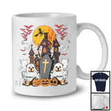 Personalized Custom Name Chow Chow Boo Ghost, Scary Halloween Pumpkins, Animal Lover T-Shirt